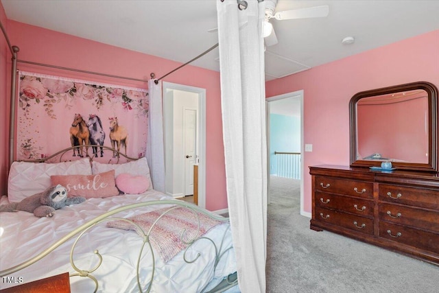 947 Middle Ground Ave, Rolesville, NC 27571 - bedroom with carpet flooring and ceiling fan