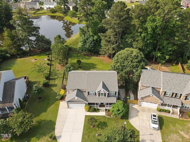 947 Middle Ground Ave, Rolesville, NC 27571 - aerial view of property and surrounding area with a nearby body of water