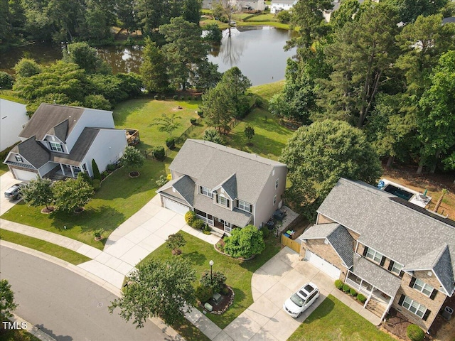 947 Middle Ground Ave, Rolesville, NC 27571 - aerial view of property and surrounding area with a large body of water