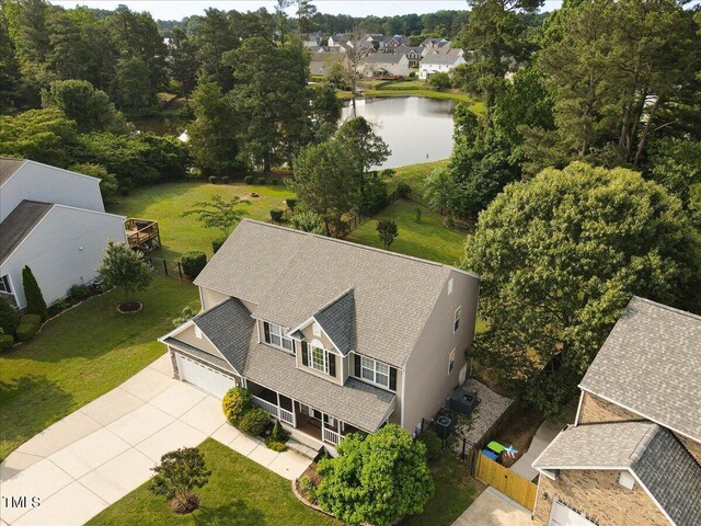 947 Middle Ground Ave, Rolesville, NC 27571 - aerial view of residential area featuring a nearby body of water