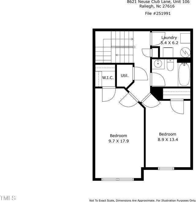 8621 Neuse Club Ln Unit 106, Raleigh, NC 27616 - property floor plan