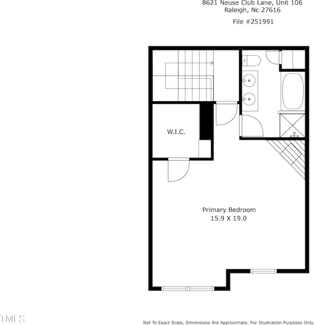 8621 Neuse Club Ln Unit 106, Raleigh, NC 27616 - floor plan / room layout