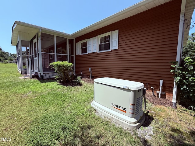 2909 Sprucewood Dr, Durham, NC 27707 - back of house featuring a yard and a sunroom