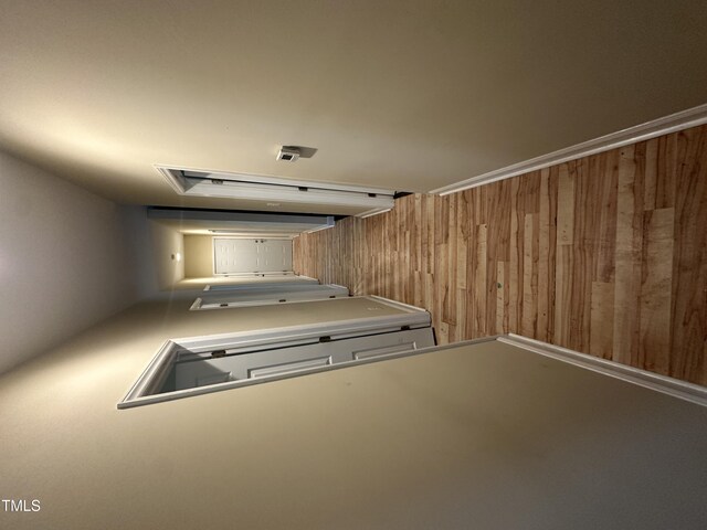 2509 Chapel Hill Rd, Durham, NC 27707 - hall with wooden walls