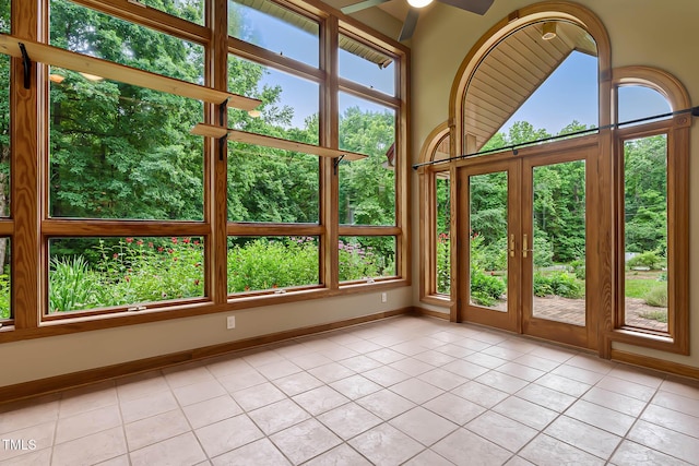 145 Ryan Rd, Pittsboro, NC 27312 - unfurnished sunroom featuring french doors