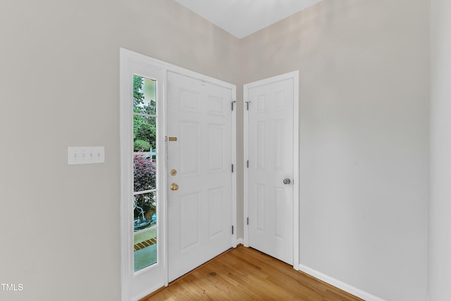 103 Kylie Savannah Ct, Cary, NC 27511 - entrance foyer with light wood-style flooring and baseboards