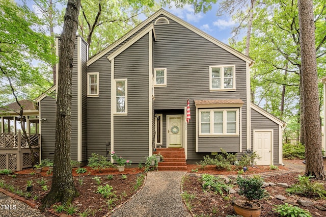 6035 Sentinel Dr, Raleigh, NC 27609 - view of front facade featuring entry steps