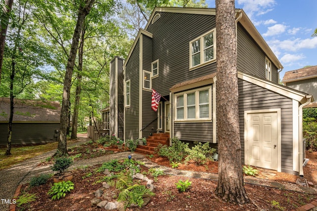 6035 Sentinel Dr, Raleigh, NC 27609 - back of house featuring entry steps