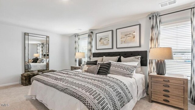 2132 Monk Dr, Haw River, NC 27258 - bedroom with light carpet and baseboards
