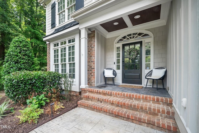 3748 Westbury Lake Dr, Raleigh, NC 27603 - view of exterior entry featuring a porch