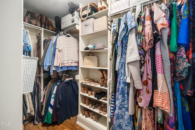 3748 Westbury Lake Dr, Raleigh, NC 27603 - walk in closet featuring wood finished floors
