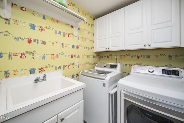 3748 Westbury Lake Dr, Raleigh, NC 27603 - washroom with cabinet space and independent washer and dryer