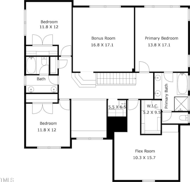 3748 Westbury Lake Dr, Raleigh, NC 27603 - view of room layout
