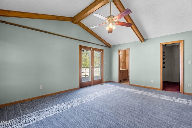 5437 Grasshopper Rd, Raleigh, NC 27610 - empty room with baseboards, carpet floors, and ceiling fan