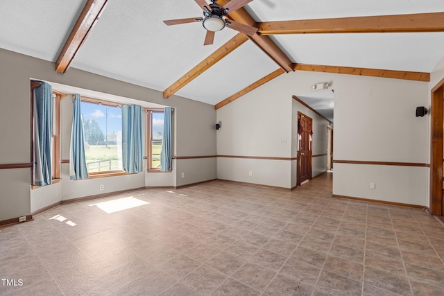5437 Grasshopper Rd, Raleigh, NC 27610 - empty room featuring baseboards and a ceiling fan