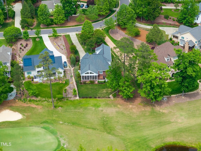 498 Mountain Laurel, Chapel Hill, NC 27517 - aerial view of residential area featuring a golf course