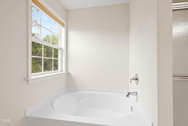 1405 Merrilow Ct, Wake Forest, NC 27587 - bathroom featuring a garden tub