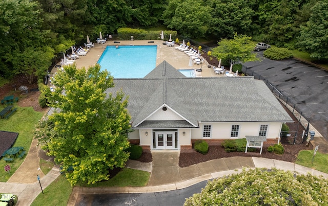 1405 Merrilow Ct, Wake Forest, NC 27587 - view of subject property featuring a pool