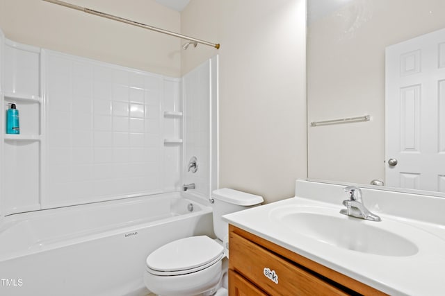 1405 Merrilow Ct, Wake Forest, NC 27587 - full bathroom featuring vanity, toilet, and bathtub / shower combination