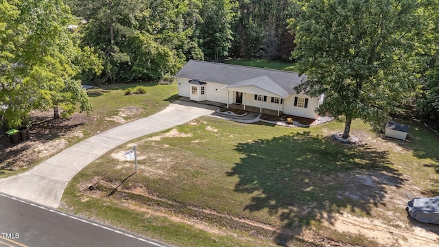 282 Cooke Rd, Louisburg, NC 27549 - view from above of property