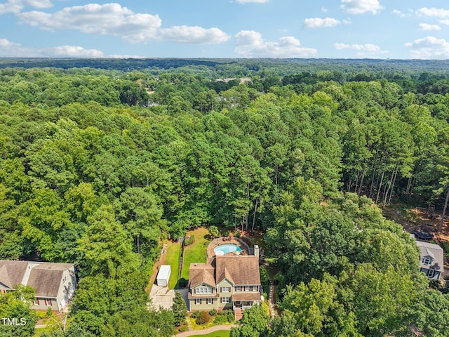 6829 Wood Forest Dr, Cary, NC 27519 - aerial view of a heavily wooded area