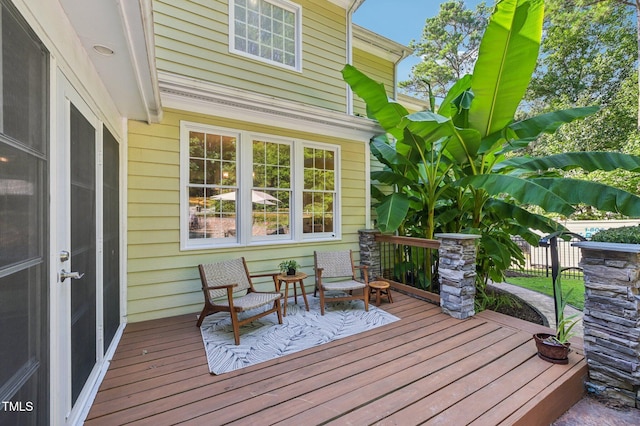 6829 Wood Forest Dr, Cary, NC 27519 - view of wooden terrace