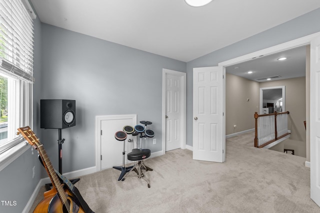10579 Evergreen Spring Pl, Raleigh, NC 27614 - workout area featuring carpet flooring and baseboards