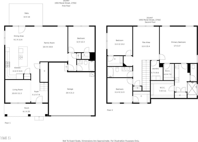 1950 Menet St, Apex, NC 27502 - home floor plan