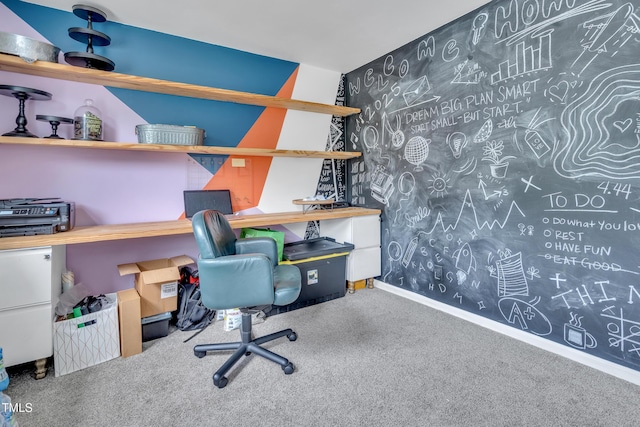 2602 Hitchcock Dr, Durham, NC 27705 - carpeted office space featuring wallpapered walls