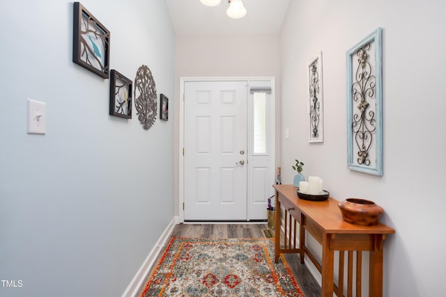 1113 Pilton Pl, Raleigh, NC 27604 - foyer entrance featuring wood finished floors and baseboards