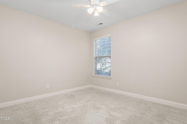 4110 Argyle Trl, Burlington, NC 27215 - spare room featuring baseboards, ceiling fan, and carpet