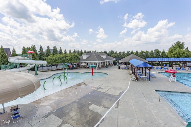4110 Argyle Trl, Burlington, NC 27215 - community pool featuring a patio