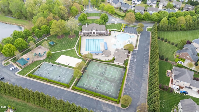 4110 Argyle Trl, Burlington, NC 27215 - bird's eye view of a pool