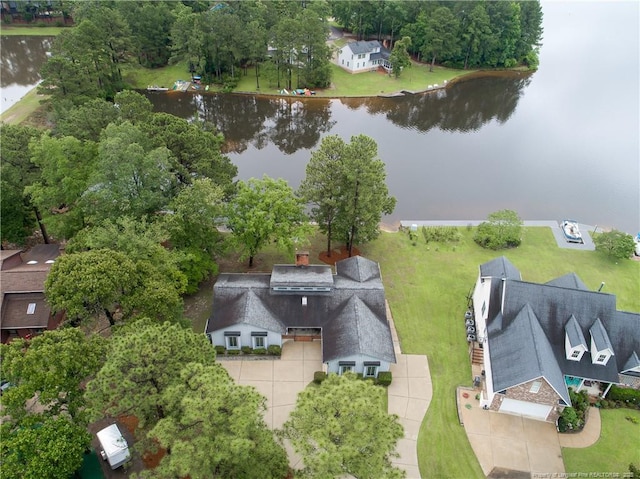 38 E Lndg, Sanford, NC 27332 - aerial view of property and surrounding area with a nearby body of water