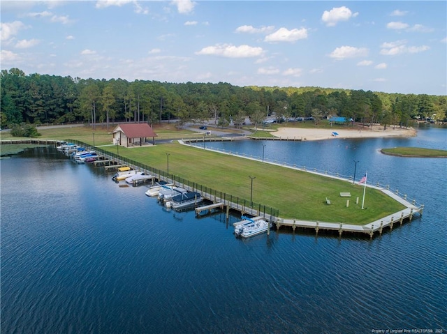 38 E Lndg, Sanford, NC 27332 - aerial view of a nearby body of water and a forest
