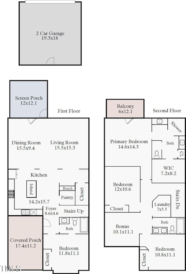 290 Quarter Gate Trce, Chapel Hill, NC 27516 - floor plan / room layout