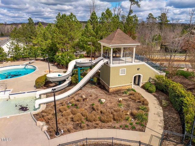 290 Quarter Gate Trce, Chapel Hill, NC 27516 - drone / aerial view of a pool