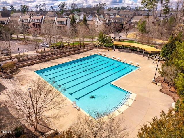 290 Quarter Gate Trce, Chapel Hill, NC 27516 - community pool with a residential view and a patio