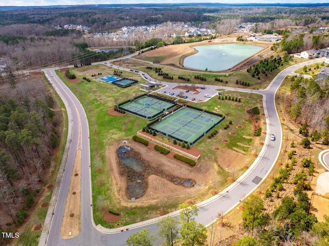 290 Quarter Gate Trce, Chapel Hill, NC 27516 - bird's eye view of a large body of water