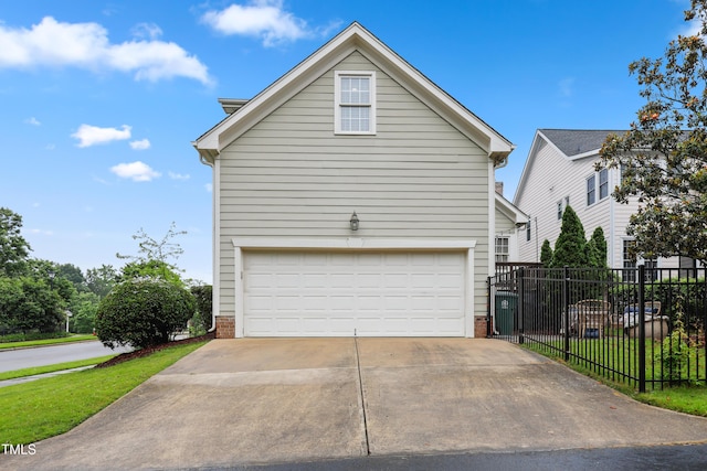 327 Commons Walk Cir, Cary, NC 27519 - view of side of home with an attached garage and brick siding