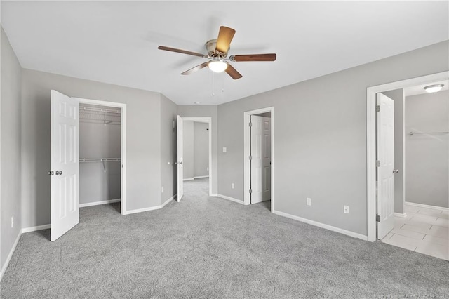 406 Broad Dr, Raeford, NC 28376 - unfurnished bedroom featuring carpet flooring, baseboards, and a spacious closet