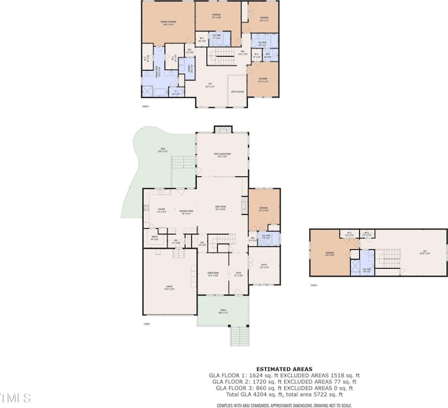 1716 Arberdour Dr, Apex, NC 27502 - room layout