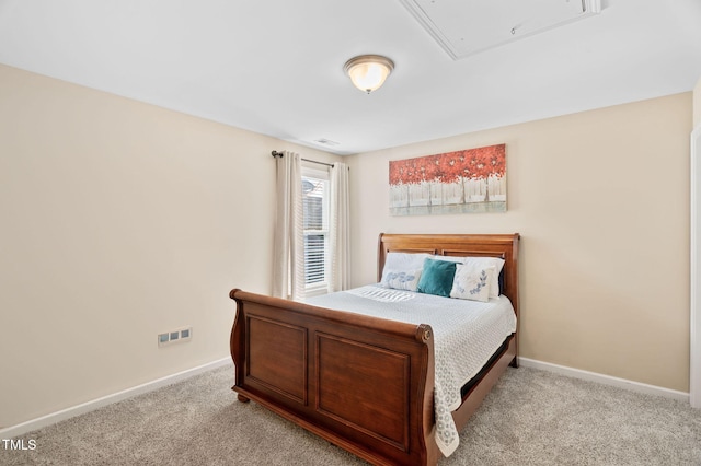 105 Putters Ct, Durham, NC 27703 - bedroom featuring attic access and light carpet