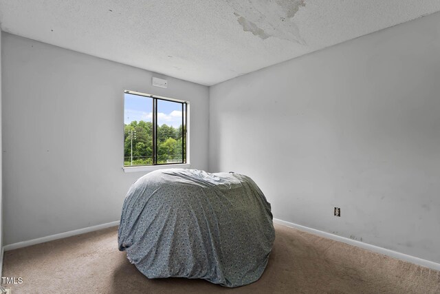 5931 Farm Gate Rd, Raleigh, NC 27606 - carpeted bedroom with baseboards and a textured ceiling