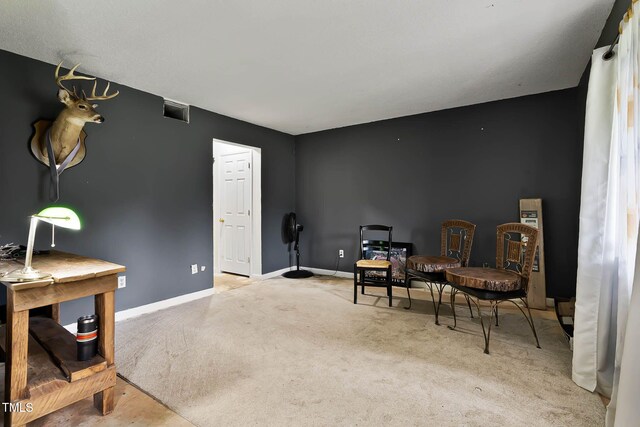 5931 Farm Gate Rd, Raleigh, NC 27606 - living area with carpet floors and baseboards