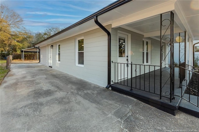 1117 Turnpike Rd, Fayetteville, NC 28305 - view of side of property featuring covered porch