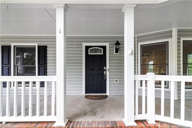 6241 Hedingham Dr, Hope Mills, NC 28348 - view of exterior entry with covered porch