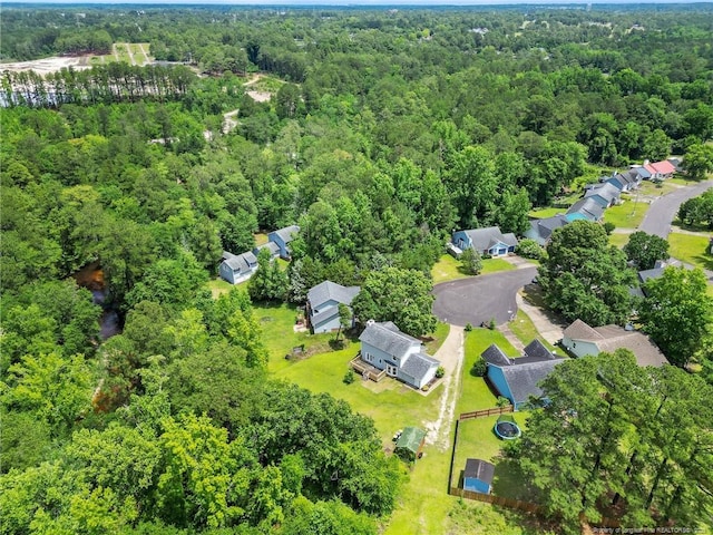 6241 Hedingham Dr, Hope Mills, NC 28348 - aerial view of a heavily wooded area