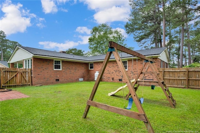 687 Blawell St, Stedman, NC 28391 - view of yard with a playground and a gate