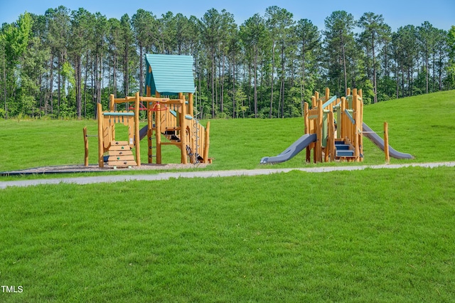 880 Cassa Clubhouse Way, Knightdale, NC 27545 - community playground with a yard